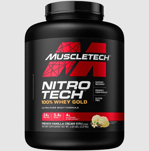 MuscleTech Nitro Tech 100% Whey Gold - 5lbs (2.26kg)