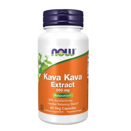 NOW Foods Kava Kava Extract 250 mg - 60 Veg Capsules