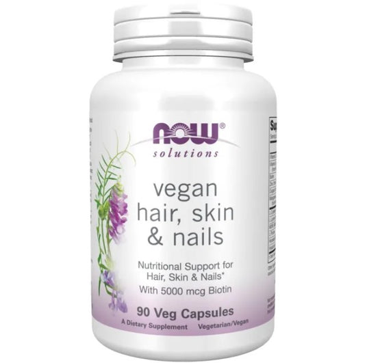 NOW Solutions Hair Skin & Nails Vegan - 90 Veg Capsules