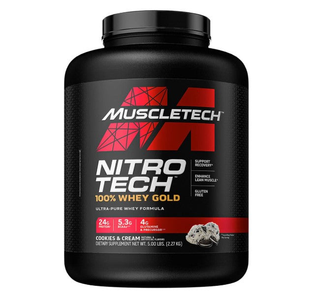 MuscleTech Nitro Tech 100% Whey Gold - 5lbs (2.26kg)
