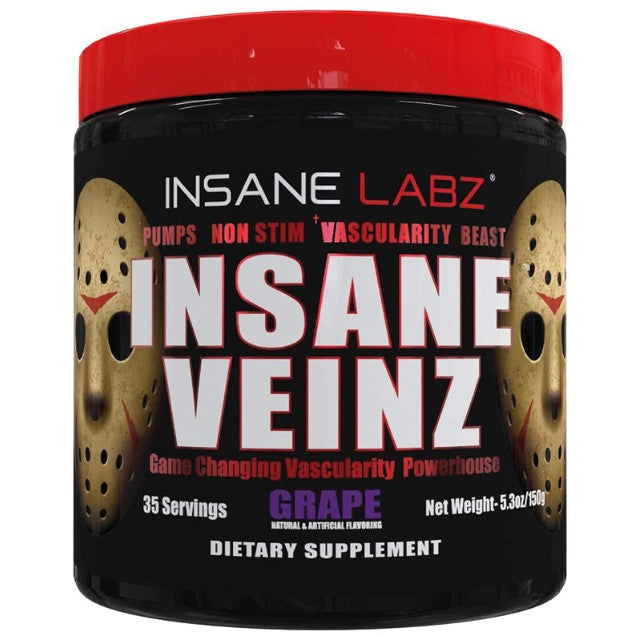 Insane Veinz Non Stimulant Pre-Workout Powder - 147g
