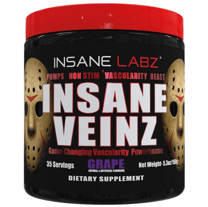 Insane Veinz Non Stimulant Pre-Workout Powder - 147g